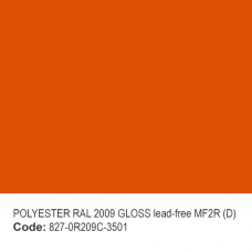 POLYESTER RAL 2009 GLOSS lead-free MF2R (D)